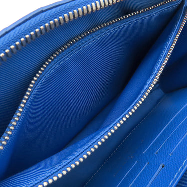 ルイヴィトン LOUIS VUITTON ソフトトランク ウォレット M45432 モノグラムクラウズ レザー モノグラムクラウズキャンバス ボディバッグ シルバー金具 青 雲 ショルダー