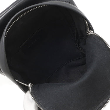 ジバンシイ GIVENCHY ロゴ ミニ バッグパック ブラック レザー リュック・デイパック シルバー金具 黒 リュック
