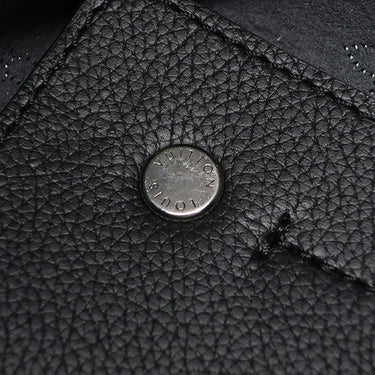 ルイヴィトン LOUIS VUITTON ヒナ MM M54354 ブラック×ブラウン モノグラムマヒナ トートバッグ シルバー金具