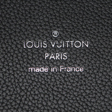 ルイヴィトン LOUIS VUITTON ヒナ MM M54354 ブラック×ブラウン モノグラムマヒナ トートバッグ シルバー金具