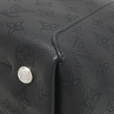 ルイヴィトン LOUIS VUITTON ヒナ MM M54354 ブラック×ブラウン モノグラムマヒナ トートバッグ シルバー金具