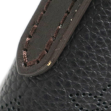 ルイヴィトン LOUIS VUITTON ヒナ MM M54354 ブラック×ブラウン モノグラムマヒナ トートバッグ シルバー金具
