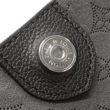 ルイヴィトン LOUIS VUITTON ヒナ MM M54354 ブラック×ブラウン モノグラムマヒナ トートバッグ シルバー金具