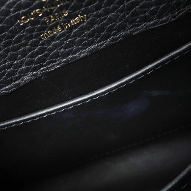 ルイヴィトン LOUIS VUITTON カプシーヌ MINI M56071 ノワール レザー トリヨンレザー 2WAYバッグ ゴールド金具 黒 ショルダー ハンドバッグ LVロゴ