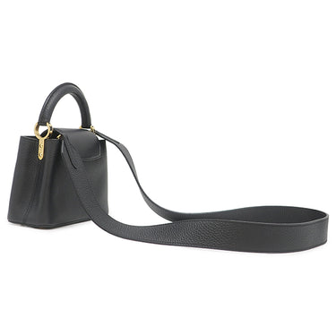 ルイヴィトン LOUIS VUITTON カプシーヌ MINI M56071 ノワール レザー トリヨンレザー 2WAYバッグ ゴールド金具 黒 ショルダー ハンドバッグ LVロゴ