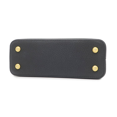ルイヴィトン LOUIS VUITTON カプシーヌ MINI M56071 ノワール レザー トリヨンレザー 2WAYバッグ ゴールド金具 黒 ショルダー ハンドバッグ LVロゴ