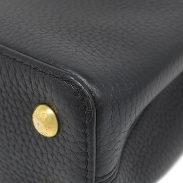 ルイヴィトン LOUIS VUITTON カプシーヌ MINI M56071 ノワール レザー トリヨンレザー 2WAYバッグ ゴールド金具 黒 ショルダー ハンドバッグ LVロゴ