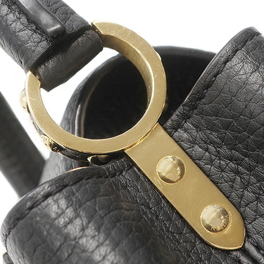 ルイヴィトン LOUIS VUITTON カプシーヌ MINI M56071 ノワール レザー トリヨンレザー 2WAYバッグ ゴールド金具 黒 ショルダー ハンドバッグ LVロゴ