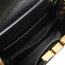 ルイヴィトン LOUIS VUITTON カプシーヌ MINI M56071 ノワール レザー トリヨンレザー 2WAYバッグ ゴールド金具 黒 ショルダー ハンドバッグ LVロゴ