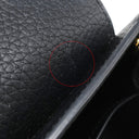 ルイヴィトン LOUIS VUITTON カプシーヌ MINI M56071 ノワール レザー トリヨンレザー 2WAYバッグ ゴールド金具 黒 ショルダー ハンドバッグ LVロゴ