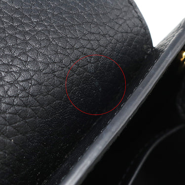 ルイヴィトン LOUIS VUITTON カプシーヌ MINI M56071 ノワール レザー トリヨンレザー 2WAYバッグ ゴールド金具 黒 ショルダー ハンドバッグ LVロゴ