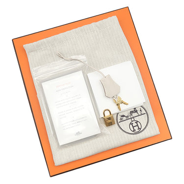 エルメス HERMES バーキン25 クレ トゴ ハンドバッグ ゴールド金具 オフホワイト