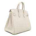 エルメス HERMES バーキン25 クレ トゴ ハンドバッグ ゴールド金具 オフホワイト