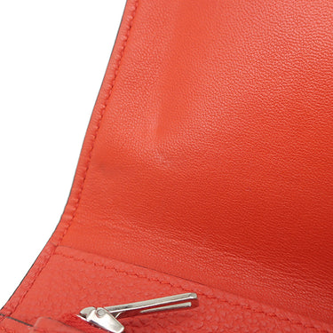 エルメス HERMES ドゴン コンパクト カプシーヌ トゴ 二つ折り財布 シルバー金具 コンパクトウォレット