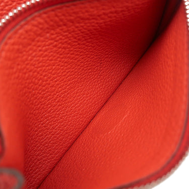 エルメス HERMES ドゴン コンパクト カプシーヌ トゴ 二つ折り財布 シルバー金具 コンパクトウォレット