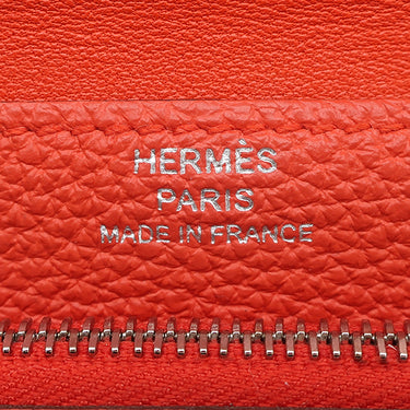 エルメス HERMES ドゴン コンパクト カプシーヌ トゴ 二つ折り財布 シルバー金具 コンパクトウォレット