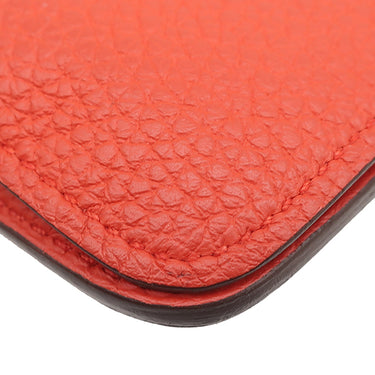 エルメス HERMES ドゴン コンパクト カプシーヌ トゴ 二つ折り財布 シルバー金具 コンパクトウォレット