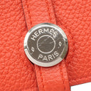 エルメス HERMES ドゴン コンパクト カプシーヌ トゴ 二つ折り財布 シルバー金具 コンパクトウォレット