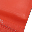 エルメス HERMES ドゴン コンパクト カプシーヌ トゴ 二つ折り財布 シルバー金具 コンパクトウォレット