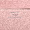 エルメス HERMES ロウリス ルリ スリム ローズサクラ シェブルミゾル 二つ折り財布 シルバー金具 コンパクトウォレット ベルトバッグ