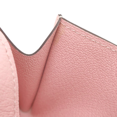 エルメス HERMES グレナン コンパクトウォレット ローズサクラ ヴォースイフト コインケース シルバー金具 新品 未使用 2025年製