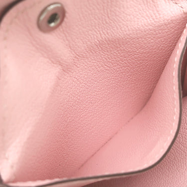エルメス HERMES グレナン コンパクトウォレット ローズサクラ ヴォースイフト コインケース シルバー金具 新品 未使用 2025年製