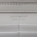 ジバンシイ GIVENCHY チェーン ショルダーバッグ クラウドグレー レザー チェーンウォレット シルバー金具 ロゴ