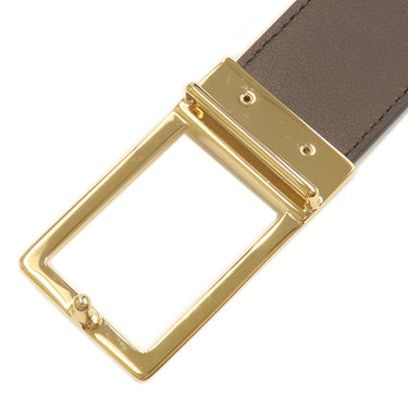 グッチ GUCCI スクエアバックル GGベルト #75 722370 ベージュ×ブラウン GGスプリームキャンバス ベルト ゴールド金具 スターマーク入り