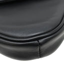 セリーヌ CELINE トライアングルバッグ ブラック レザー ショルダーバッグ シルバー金具 ポシェット ロゴプリント 黒