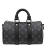 ルイヴィトン LOUIS VUITTON キーポル バンドリエール 25 M46271 モノグラムエクリプス レザー モノグラムエクリプスリバースキャンバス 2WAYバッグ ガンメタル金具 黒 ショルダー ハンドバッグ