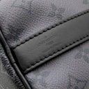 ルイヴィトン LOUIS VUITTON キーポル バンドリエール 25 M46271 モノグラムエクリプス レザー モノグラムエクリプスリバースキャンバス 2WAYバッグ ガンメタル金具 黒 ショルダー ハンドバッグ