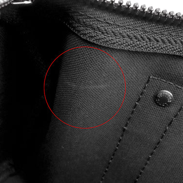 ルイヴィトン LOUIS VUITTON キーポル バンドリエール 25 M46271 モノグラムエクリプス レザー モノグラムエクリプスリバースキャンバス 2WAYバッグ ガンメタル金具 黒 ショルダー ハンドバッグ