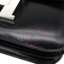 エルメス HERMES コンスタンス3 ミニ ミロワール ブラック ボックスカーフ ショルダーバッグ シルバー金具 2024年製