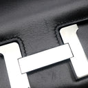 エルメス HERMES コンスタンス3 ミニ ミロワール ブラック ボックスカーフ ショルダーバッグ シルバー金具 2024年製