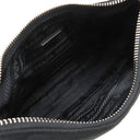プラダ PRADA Re-Edition 2005 Re-Nylon バッグ 1BH204 ブラック ナイロン レザー 2WAYバッグ シルバー金具 黒 三角ロゴプレート