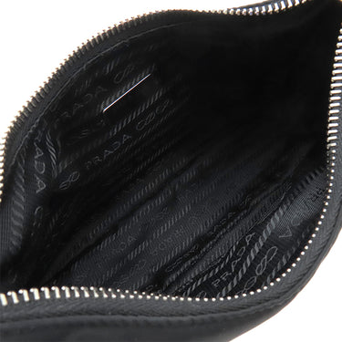 プラダ PRADA Re-Edition 2005 Re-Nylon バッグ 1BH204 ブラック ナイロン レザー 2WAYバッグ シルバー金具 黒 三角ロゴプレート