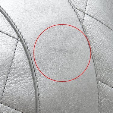 シャネル CHANEL クラブ モナコ チェーントート メタリックシルバー レザー トートバッグ シルバー金具 ココマーク 肩掛け