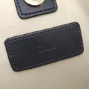 クロエ Chloe ボア ミニ トートバッグ C10323 オフホワイト×ネイビー ポリエステル コットン レザー 2WAYバッグ シルバー金具 ハンドバッグ ショルダー キッズ