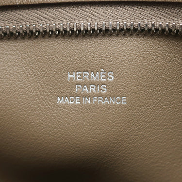 エルメス HERMES ポッシャンプリュス エトゥープ スイフト ボディバッグ シルバー金具 グレージュ シェーヌダンクル