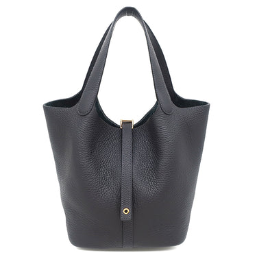 エルメス HERMES ピコタンロック MM 22 キャバン トリヨンクレマンス ハンドバッグ ゴールド金具 紺 2025年製