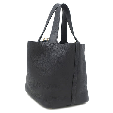 エルメス HERMES ピコタンロック MM 22 キャバン トリヨンクレマンス ハンドバッグ ゴールド金具 紺 2025年製