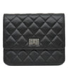 シャネル CHANEL マトラッセ 2.55 ブラック レザー チェーンウォレット ヴィンテージ金具 黒 チェーンショルダー