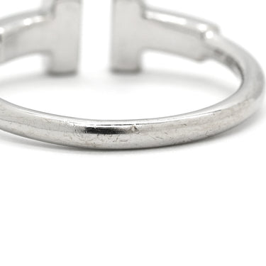 ティファニー Tiffany & Co T ダイヤモンド ワイヤー 68650801 ホワイトゴールド K18WG ダイヤモンド リング 指輪 T&Co. AU750 18K WG 7.5号