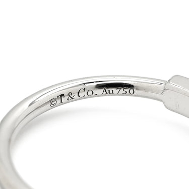 ティファニー Tiffany & Co T ダイヤモンド ワイヤー 68650801 ホワイトゴールド K18WG ダイヤモンド リング 指輪 T&Co. AU750 18K WG 7.5号