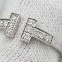 ティファニー Tiffany & Co T ダイヤモンド ワイヤー 68650801 ホワイトゴールド K18WG ダイヤモンド リング 指輪 T&Co. AU750 18K WG 7.5号