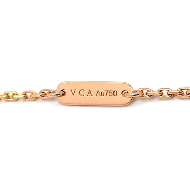 ヴァンクリーフアーペル Van Cleef & Arpels ヴィンテージ アルハンブラ VCARO5SX00 グレー×ローズゴールド K18PG ダイヤモンド グレーマザーオブパール ネックレス 18K PG ダイヤ シェル 2014年ホリデー