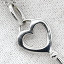 ティファニー Tiffany & Co ハートキー ホワイトゴールド×プラチナシルバー K18WG ダイヤモンド Pt950(チェーン) ネックレス T＆Co. 18K 18金 750 WG PTチェーン 鍵モチーフ