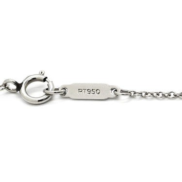 ティファニー Tiffany & Co ハートキー ホワイトゴールド×プラチナシルバー K18WG ダイヤモンド Pt950(チェーン) ネックレス T＆Co. 18K 18金 750 WG PTチェーン 鍵モチーフ