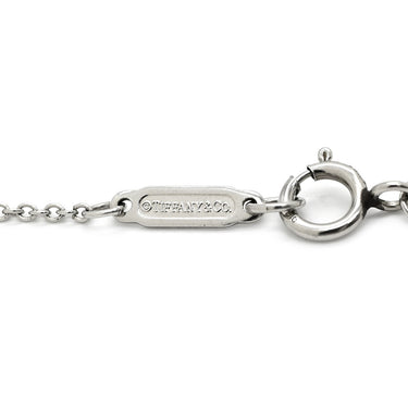 ティファニー Tiffany & Co ハートキー ホワイトゴールド×プラチナシルバー K18WG ダイヤモンド Pt950(チェーン) ネックレス T＆Co. 18K 18金 750 WG PTチェーン 鍵モチーフ
