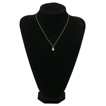 ティファニー Tiffany & Co アンパサンド パヴェダイヤモンド ローズゴールド K18PG ダイヤモンド ネックレス T&Co. Au750 18K ローズゴールド